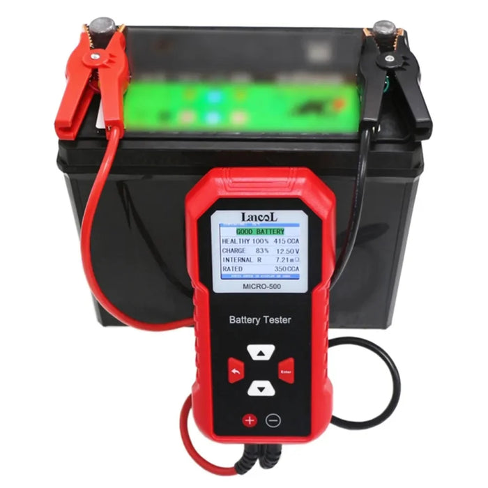 LANCOL Micro 500 Car Battery Tester 12V Lithium Battery Test Digital Lead Acid Battery Analyzer - 5