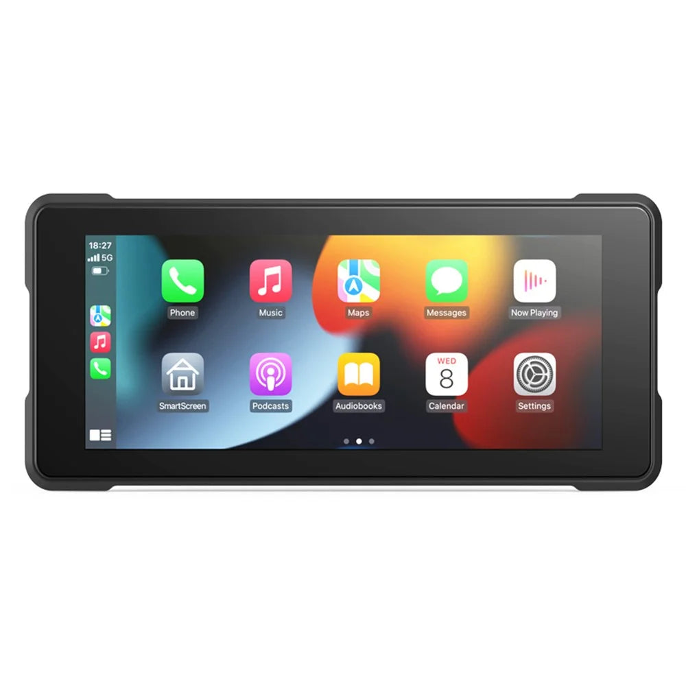 R5019 6.86-inch Touch Screen Motorcycle Camcorder Screen Wireless Android Auto Carplay Display Screen - 1