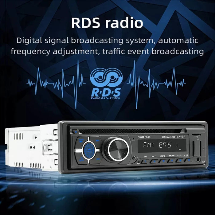 SWM-5015 Single Din Car MP3 Player Bluetooth-compatible Multimedia FM Radio CD VCD DVD Player - 6