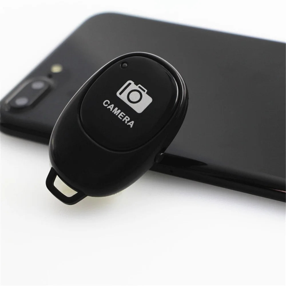 Bluetooth-compatible Wireless Remote Shutter Camera Phone Shutter Self-timer Remote Control for IOS Android - Black - 3