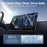 For Tesla Model 3 (2017-2023) / Model Y (2020-2025) Tempered Glass Film Car Display Navigation + Rearview Mirror Screen Protector - Transparent - 7