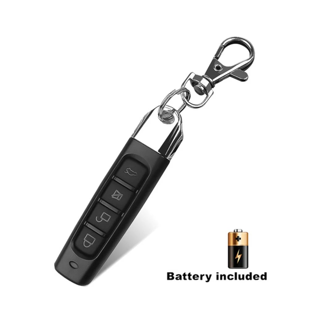 4 Keys Electric Wireless Remote Control Duplicator Cloning Code Garage Gate Door Opener Keychain Black - 2