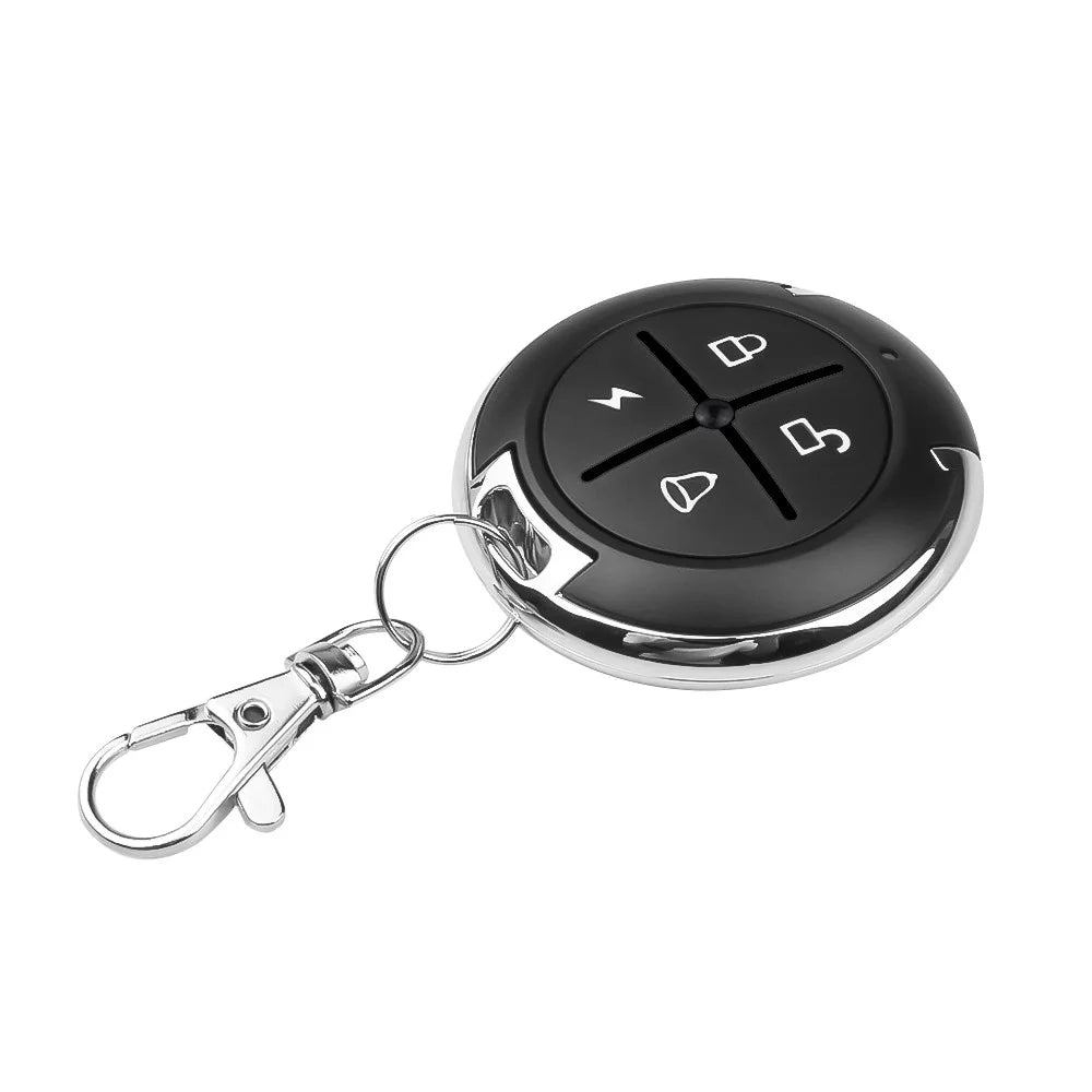 Round Wireless Universal 4-key Remote Control Code and Learning Code Cloning Car Garage Door Opener - 1