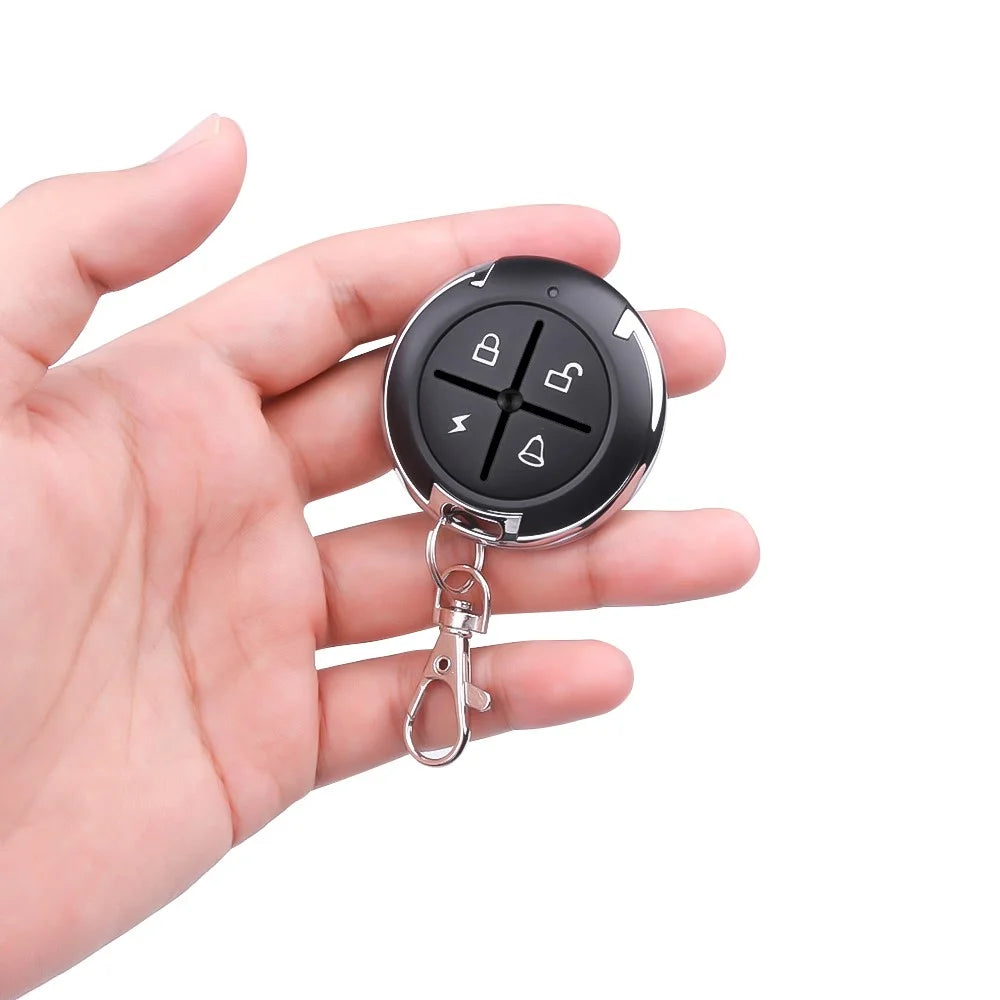 Round Wireless Universal 4-key Remote Control Code and Learning Code Cloning Car Garage Door Opener - 3