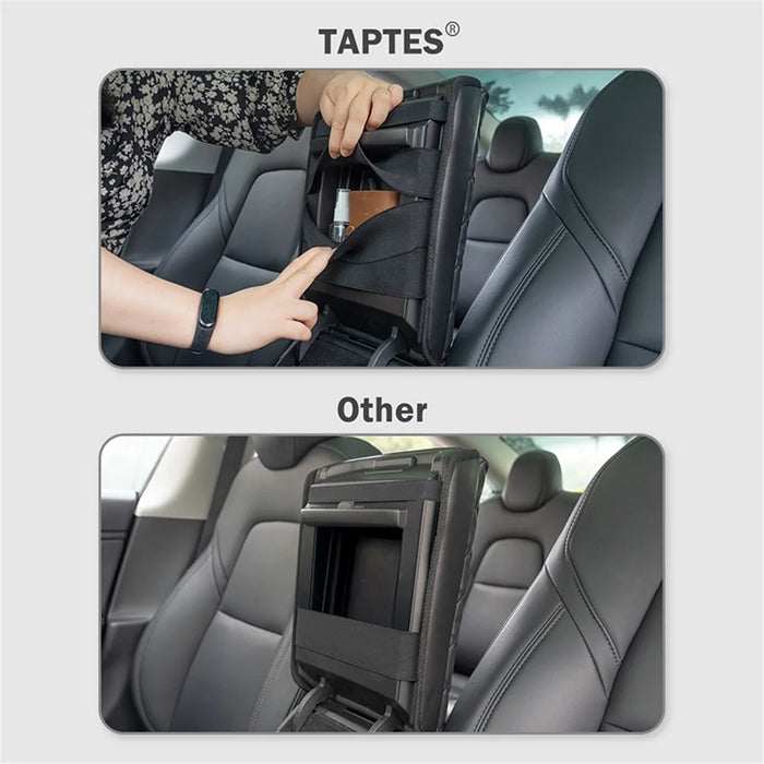 TS000658 For Model 3 / Y 2017-2022 PU Leather Car Armrest Cover Center Console Armrest Box Protector Lid Pad - 6
