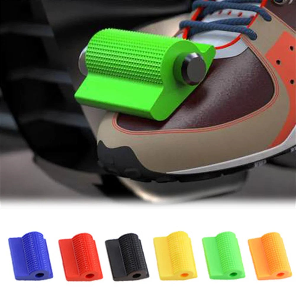Universal Motorcycle Shift Gear Lever Pedal Rubber Cover Anti-skid Shoe Protector Foot Peg Toe Gel Motorcycle Accessories - Black - 5
