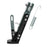 Motorcycle Aluminum Alloy CNC Side Foot Stand Parking Support Adjustable Kickstand - Titanium Grey - 1