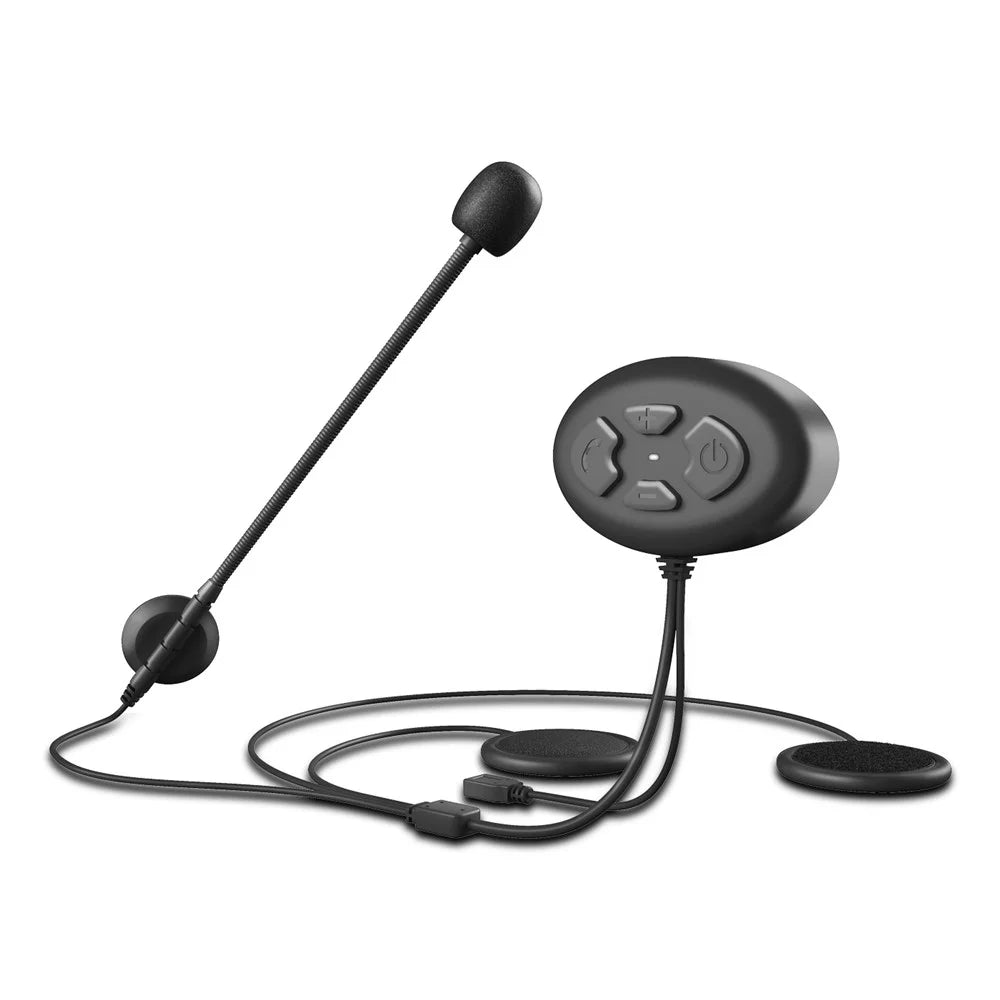 Wireless Bluetooth-compatible Helmet Intercom Headset Call + Music + FM Waterproof Headphone - 2