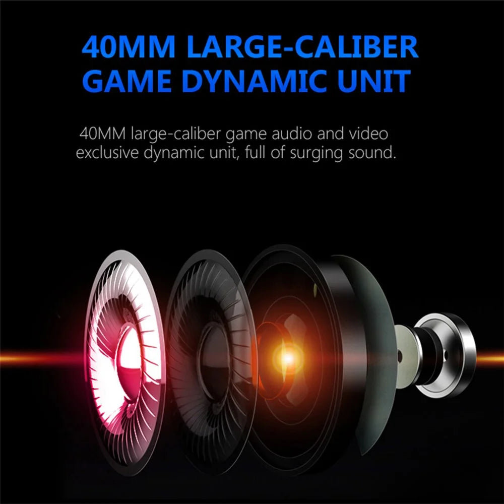 SALAR KX101 Wired Headphones Heavy Bass Gaming Earphones with Microphone Professional Computer Gamer Headset - Pink - 3