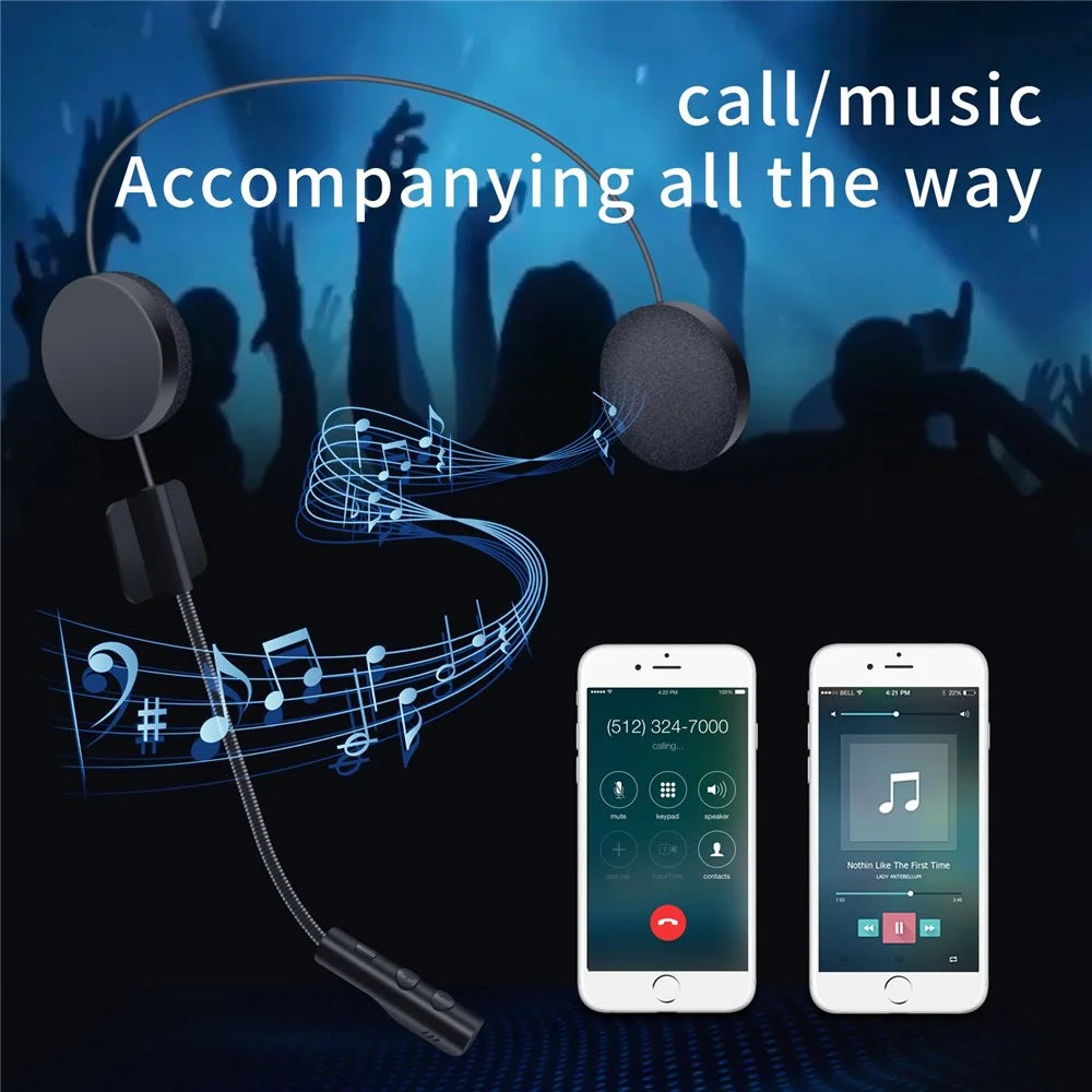BT23 Bluetooth-compatible 5.0 Motorcycle Helmet Headphone Handsfree Call Wireless Headset Music Player - 3