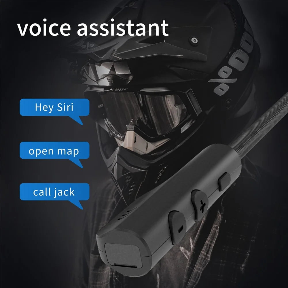 BT23 Bluetooth-compatible 5.0 Motorcycle Helmet Headphone Handsfree Call Wireless Headset Music Player - 4