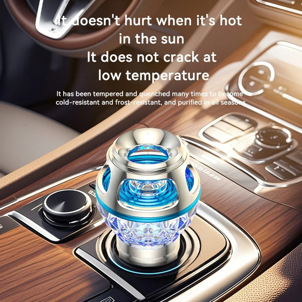 Q1 Car Air Purifier Ionizer Car Air Freshener Gadgets Silent Smoke Odor Removal with Night Light - 7