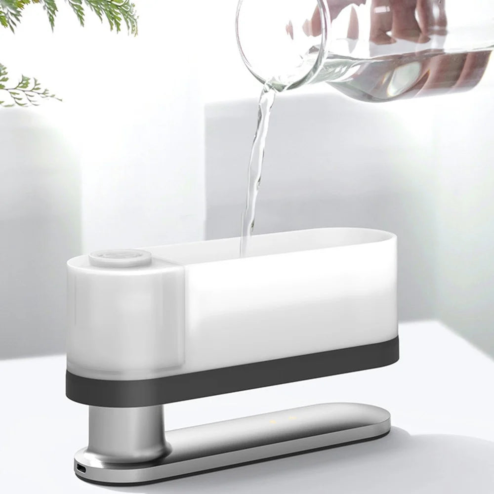 F018 Simulation Flame Essential Oil Diffuser Colorful Light Quiet Air Humidifier Aroma Diffuser for Home Office - White - 3