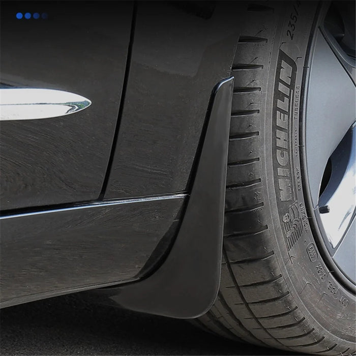 4PCS Mud Flap Mud Guard for Tesla Model 3 No Drilling Car Front and Rear Wheel Fender - Matte Black - 4