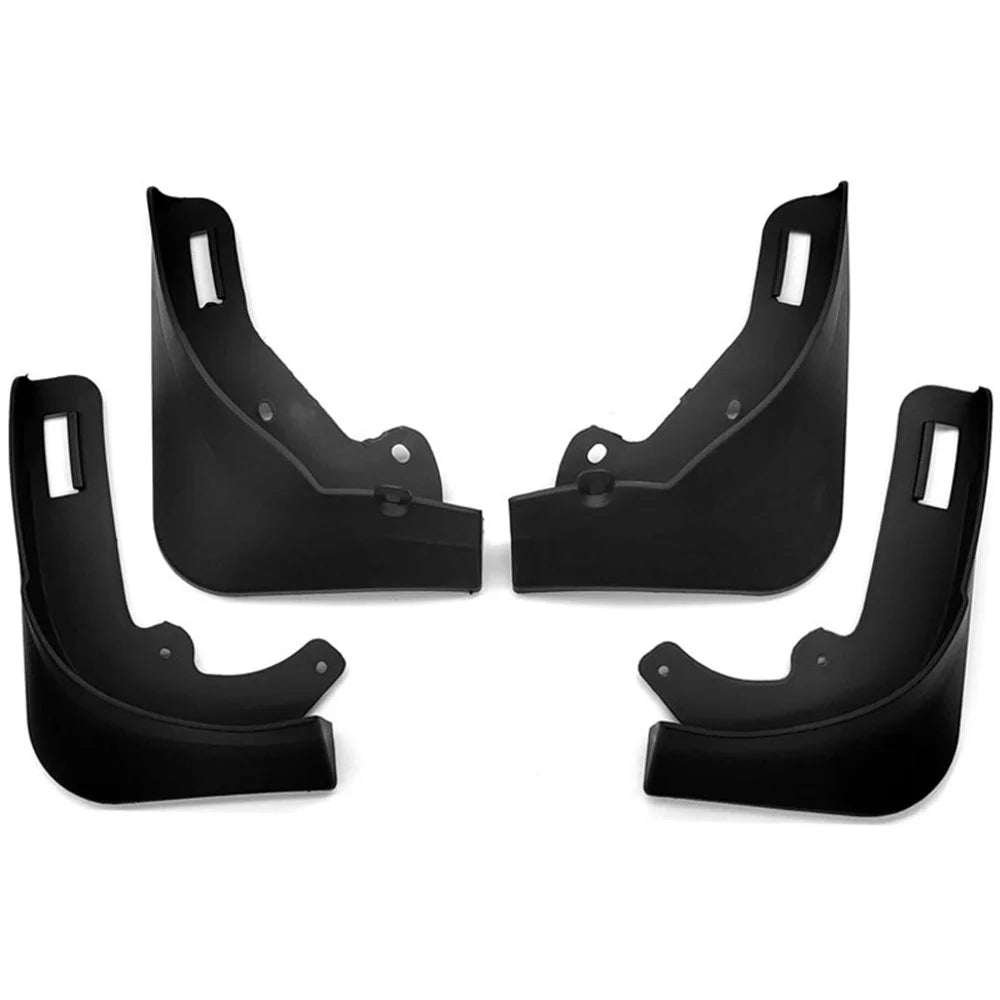 4PCS No Drilling Car Front and Rear Wheel Fender Mud Flap Mud Guard for Tesla Model Y - Matte Black - 2