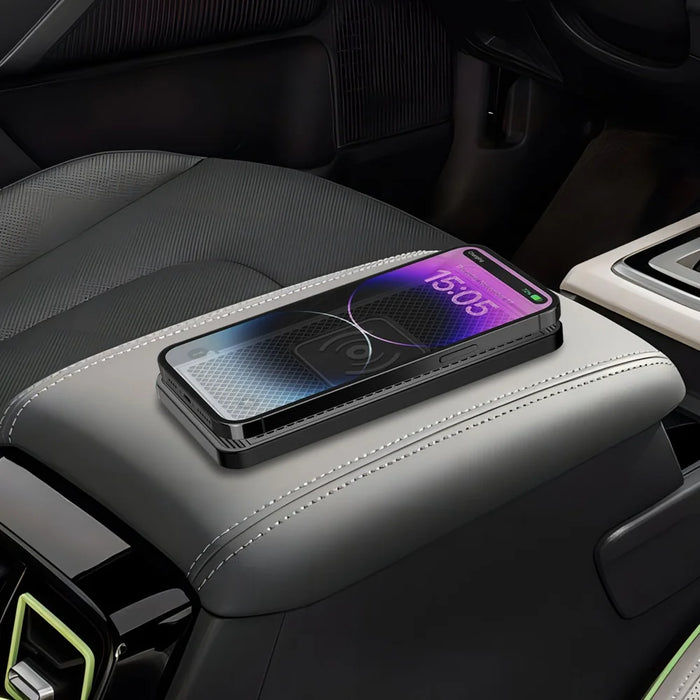 20W Fast Charging Anti-Slip Mat Car Wireless Charger Pad Universal Phone Charger - USB - 3