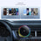 MC12 Qi2 15W Car Wireless Charger Magnetic Mount RGB Lighting Semiconductor Cooling Phone Holder for Air Vent - Black - 7