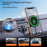 25W Wireless Car Charger Stand Magnetic Compatible with MagSafe Dashboard Windshield Phone Holder - Round Pattern - 2