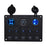 WUPP Car Yacht Combination Switch Round 5-Position Dual USB Car Charger Voltmeter Control Panel Switch - Blue - 1