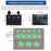 WUPP Car Yacht Combination Switch Round 5-Position Dual USB Car Charger Voltmeter Control Panel Switch - Blue - 3