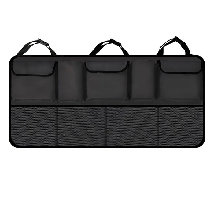 105x52cm Car Rear Seat Back Organizer Auto Trunk Cargo Storage Bag Mesh Pocket - Black - 1