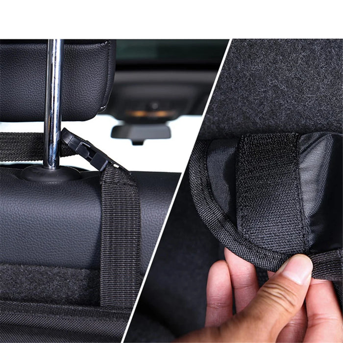 105x52cm Car Rear Seat Back Organizer Auto Trunk Cargo Storage Bag Mesh Pocket - Black - 3