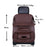 Car Back Seat Organizer Storage Bag with Foldable Table Tray Tablet Holder Tissue Box - Coffee - 7
