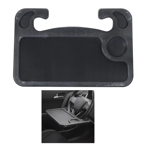 BN-C03-1C Adjustable Car Steering Wheel Table Board for Laptop Notebook Drinking Eating Stand Tray Holder - Black - 1