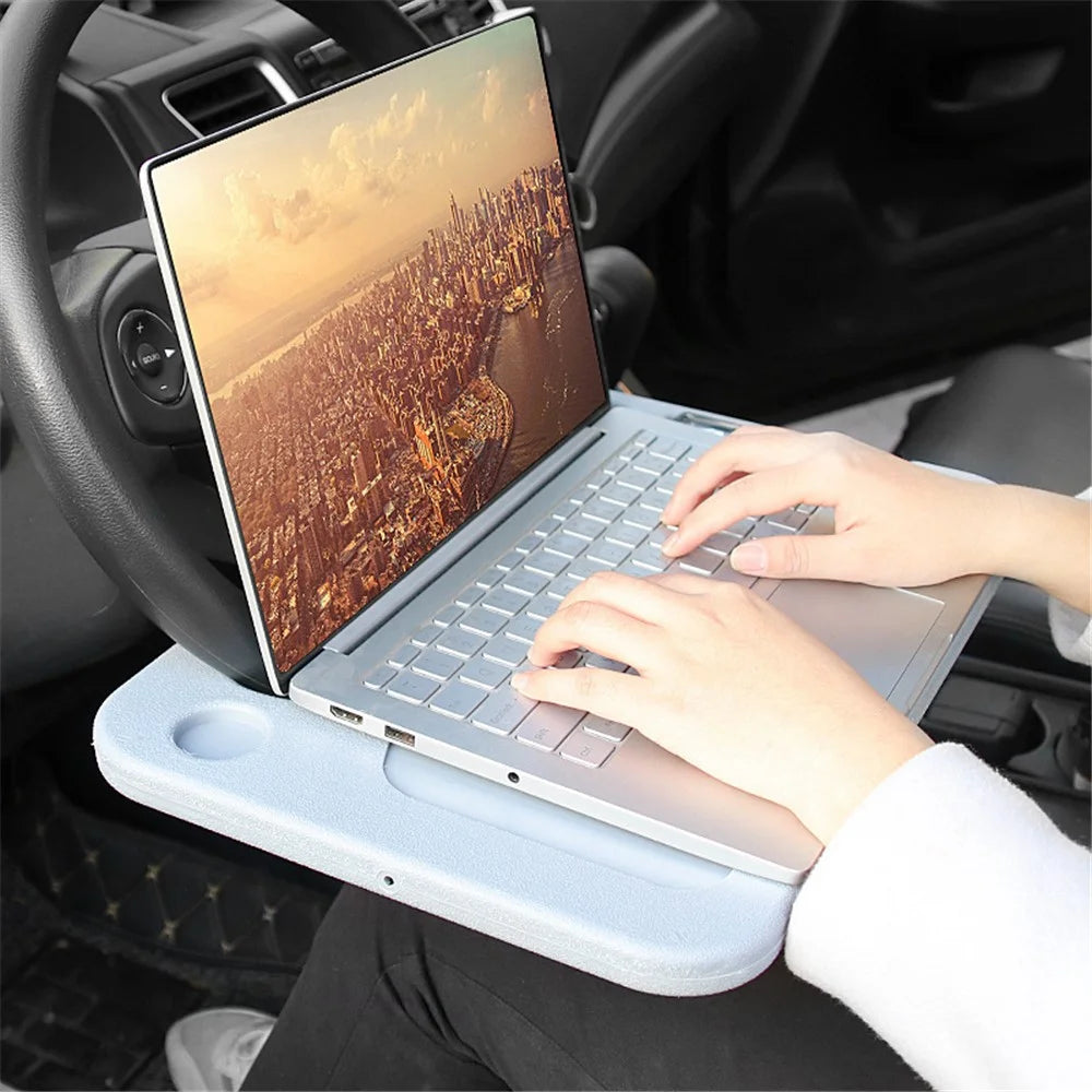 BN-C03-1C Adjustable Car Steering Wheel Table Board for Laptop Notebook Drinking Eating Stand Tray Holder - Black - 3