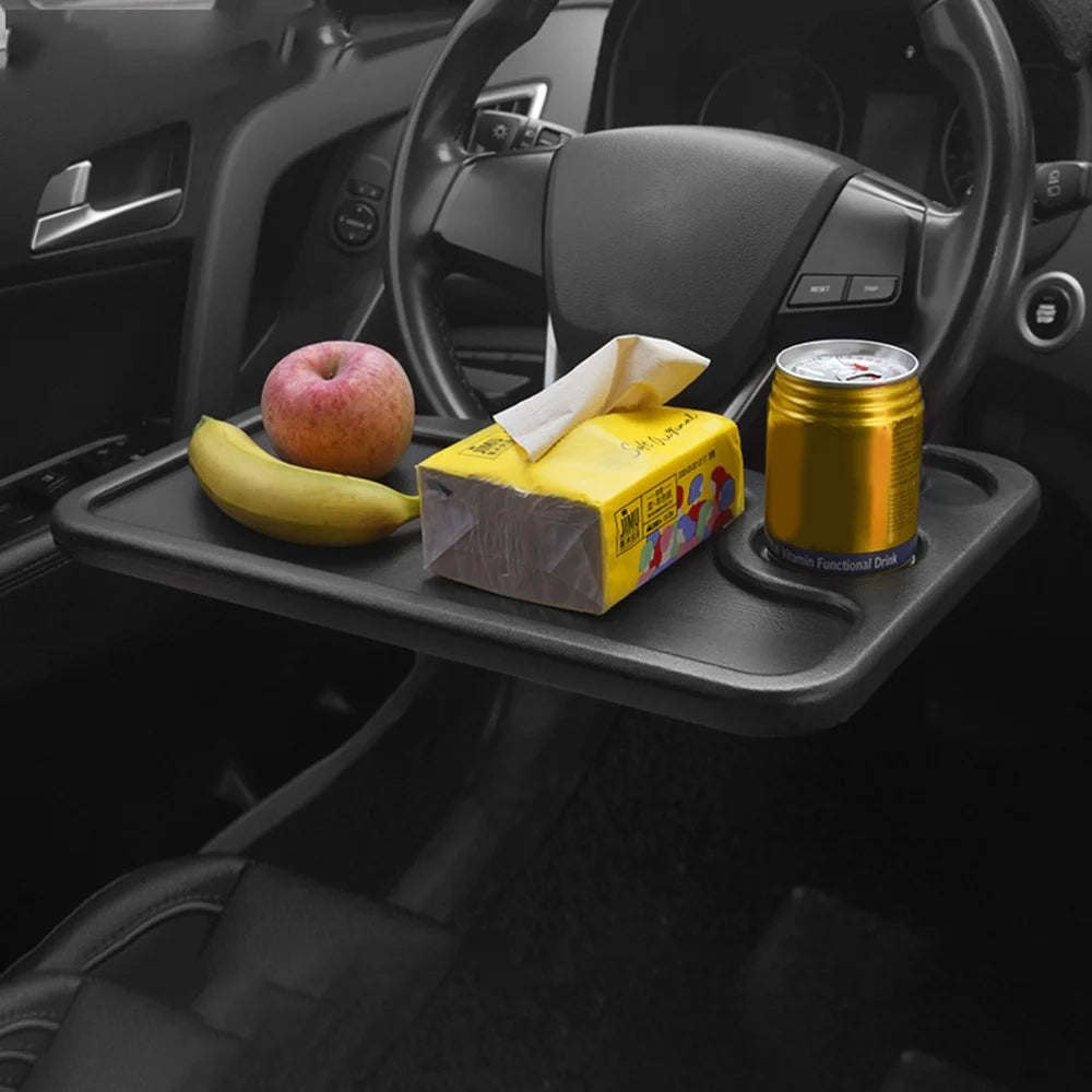 BN-C03-1C Adjustable Car Steering Wheel Table Board for Laptop Notebook Drinking Eating Stand Tray Holder - Black - 4