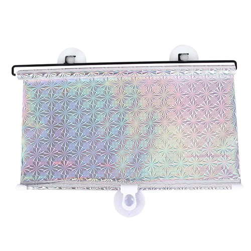 40*125cm Car Automatic Heat Insulation Retractable Windshield Window Sunshade Cover Shield Curtain - Silver - 1