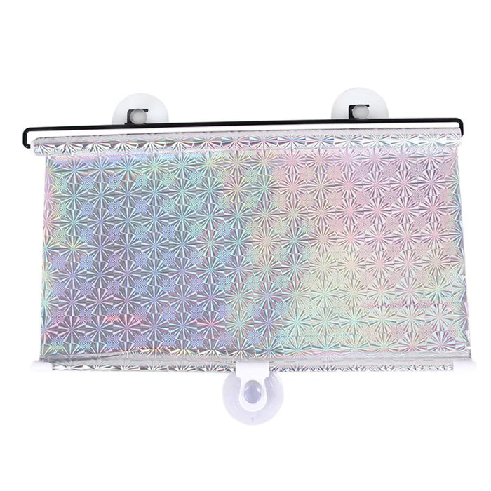40*125cm Car Automatic Heat Insulation Retractable Windshield Window Sunshade Cover Shield Curtain - Silver - 1