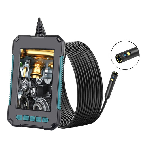 P40 4.3 inch HD 1080P Dual Lens Industrial Endoscope Adjustable Brightness 9-LED Industrial Endoscope Waterproof Inspection Camera with 5m Hard Wire / 8mm Lens - 1