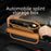 QUEES Car Seat Side Gap Storage Bag Organizer PU Leather Slit Pocket Filler - Khaki - 5