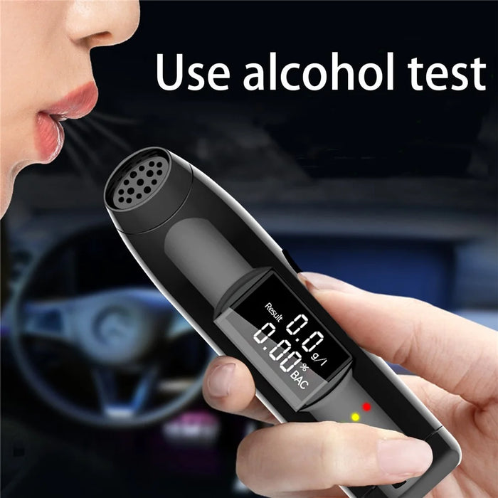 S1216 Portable Breath Blowing Alcohol Tester Detector Non-contact Rechargeable Drunk Driving Breathalyzer - 3