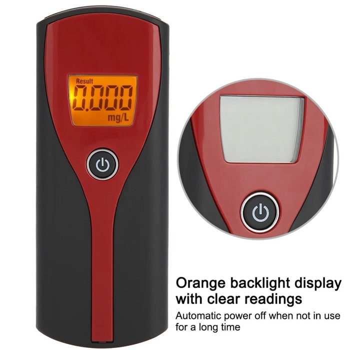 AT6880 Digital Breath Blowing Alcohol Tester Detector with Backlight Screen Non-contact Drunk Driving Breathalyzer - 3