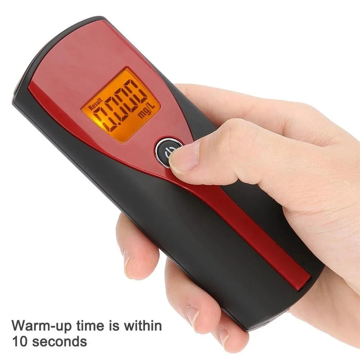 AT6880 Digital Breath Blowing Alcohol Tester Detector with Backlight Screen Non-contact Drunk Driving Breathalyzer - 4