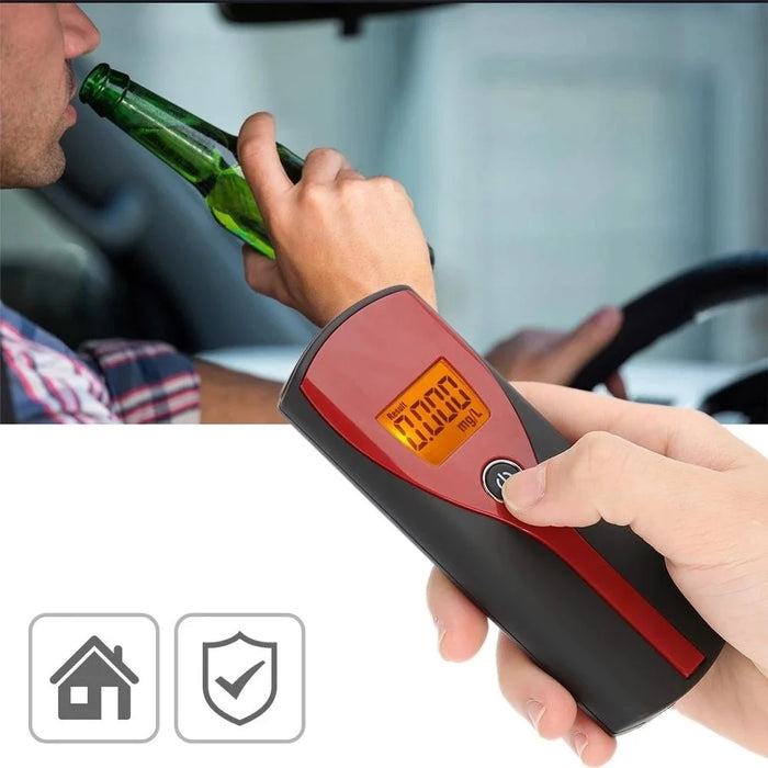 AT6880 Digital Breath Blowing Alcohol Tester Detector with Backlight Screen Non-contact Drunk Driving Breathalyzer - 5