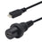 1m PC Extension Cable USB C 2.0 Male to Female Adaptor Cord Dashboard Data Cable for Desktop Computer Support Charging Data Sync - Black - 1