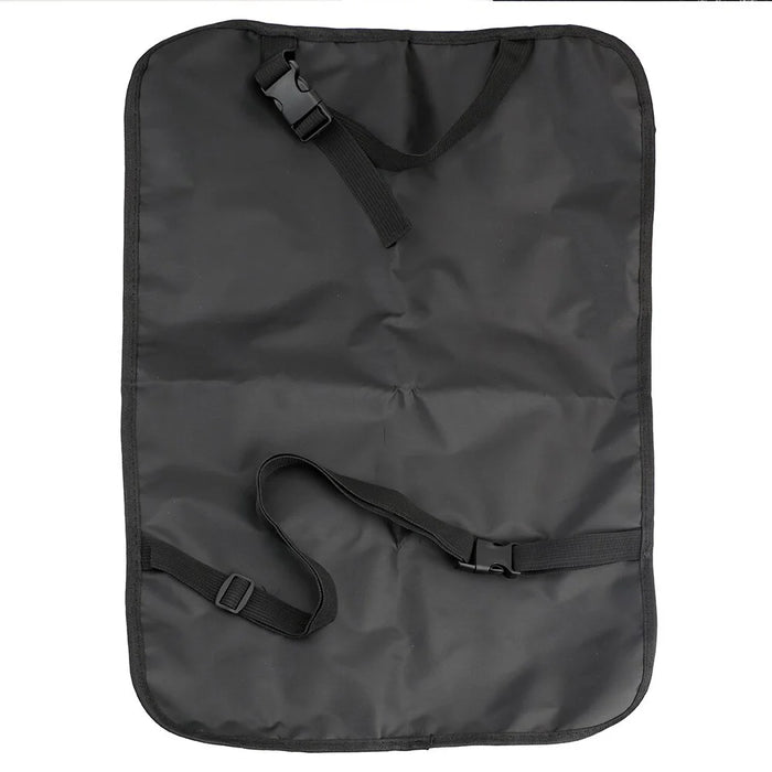 Car Back Seat Multi-Pocket Phone Tablet PC Holder Pouch Hanging Storage Bag Organizer - Black S - 6