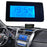 2-in-1 Blue Backlight Car LCD Digital Clock Temperature Display Thermometer Electronic Clock Car Ornament - 1