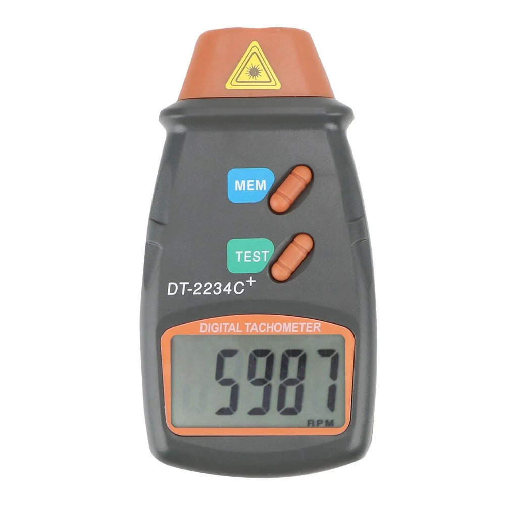 DT-2234C+ Handheld Car Speedometer Speed Gauge Digital RPM Meter Non-Contact Laser Photo Tachometer - 2