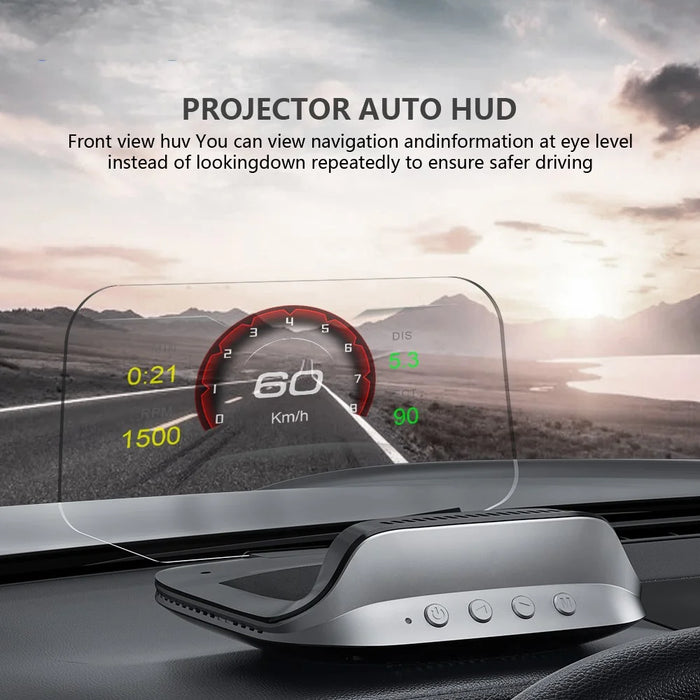 C3 OBD HUD Auto Projector GPS Navigation Speedometer Head Up Display Car Electronic Accessories - 2
