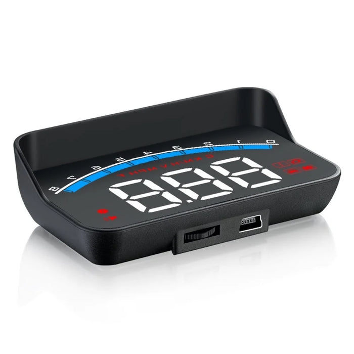 M6S Multifunctional 3.5 Inch Screen Head Up Display Car Electronic HUD Windshield Projector Overspeed Security Alarm - 1
