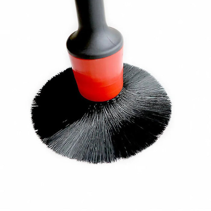 5 Different Sizes Detailing Brush Mixed Fiber Plastic Handle Automotive Brushes Set for Cleaning Wheels Engine Interior Air Vents Car Motorcycle - 4