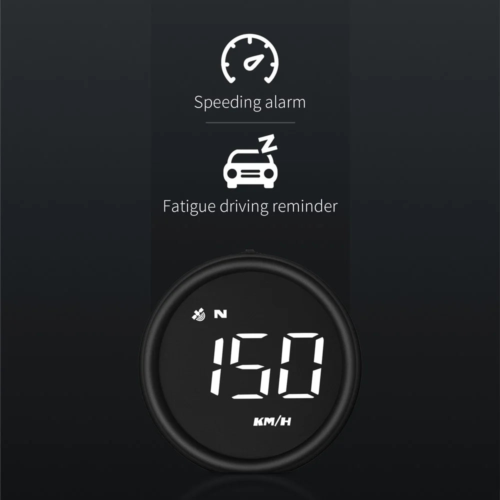 G1 Electronic Car Accessories HUD Head Up Display GPS Digital Auto Speedometer Overspeed Alarm Windshield Projector - White - 7