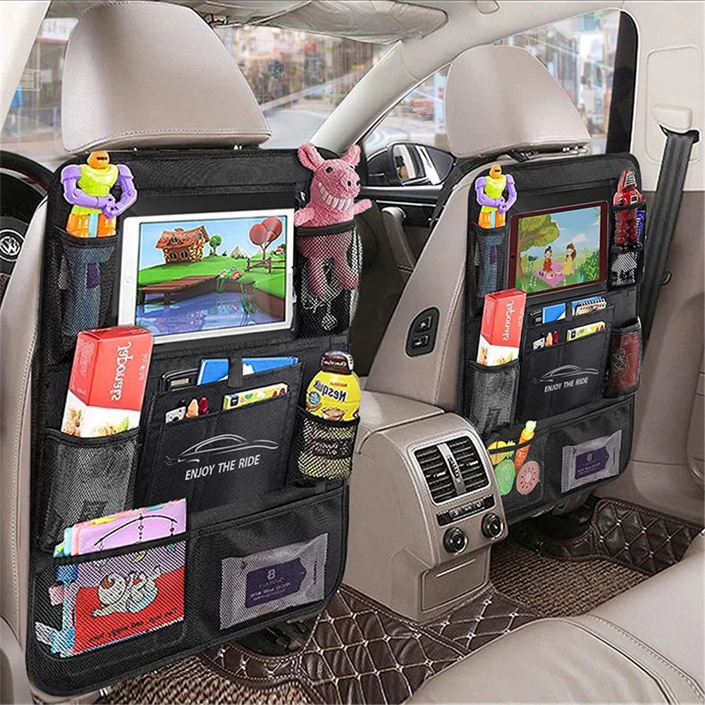 JINGDINGTAI TG-JJ004 Car Back Seat Hanging Storage Bag Oxford Cloth Phone Tablet Sundries Organizer - 5