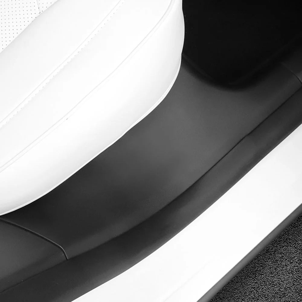 For Tesla Model Y 1 Pair of ABS Door Sill Guards Rear Door Entry Guards Mat Car Interior Accessories - 7