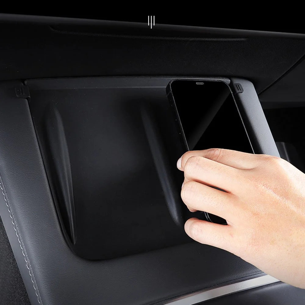 For Tesla Model Y/3 Center Console Wireless Charger Silicone Mat Anti-Skid Pad Car Interior Accessories - 7