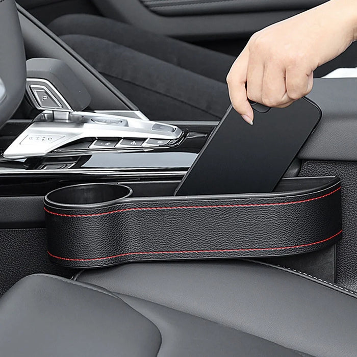 AC-ON-041 Car Seat Seam Storage Box Multifunctional Seat Gap Organizer Phone Beverage Cup Holder - Driver Side - 3